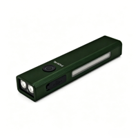 Lampe torche EDC plate haute puissance 1200 lumens, double LED latérale, étanche IP65, vente en gros, logo personnalisé, rechargeable, intensité réglable 10000