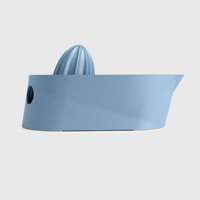 Milieuvriendelijk Blauw Polypropyleen Aluminium Citrus Squeezer Dagelijks Accessoire Citroenpers Voor Keuken Fruit & Groente Gereedschap