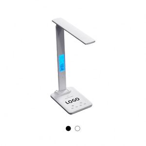 Custom Logo <b>Folding</b> <b>Desk</b> Light Promotion Office Gift Chargeable LED Table Study Lamp with Wireless Charging - Product Image 1