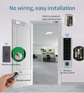 Secukey لوحة مفاتيح ببصمة الإصبع RFID فتحت باب لاسلكي أوتوماتيكي طقم نظام التحكم في الوصول - Product Image 2