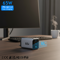 KYT 65W PD 3.0 Elektrisches USB-C Schnell-Wandladegerät mit Display
