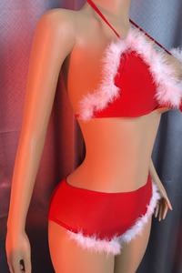 Weihnachten <span class=keywords><strong>Sexy</strong></span> Dessous Frau Unterwäsche Transparente Spitze Zweiteiler Erotische Unterwäsche <span class=keywords><strong>Sexy</strong></span> Dessous Sex Kostüme Frauen Bodys - Product Image 3