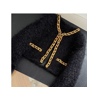 A11094 cappotto invernale da donna <span class=keywords><strong>a</strong></span> prova di vento giacca in pelliccia sintetica maniche <span class=keywords><strong>a</strong></span> lanterna in poliestere Casual tinta unita cappotti da donna - Product Image 5