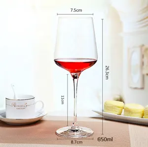 Drinking Goblet Custom Luxury Crystal Red Wine Drinking Goblet Cup Banquet Stemmed Champagne Glasses