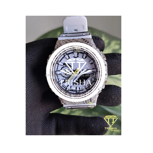 Reloj de Diamantes Moissanite VVS de Lujo y Alta Calidad en Plata de Ley 925 para Hombre y Mujer Disponible al Mejor Precio del Mercado - Product Image 1
