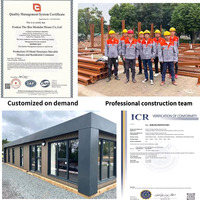 Structure en acier préfabriquée pour entrepôt, construction de bureaux, bâtiment commercial, maison modulaire, bureau préfabriqué