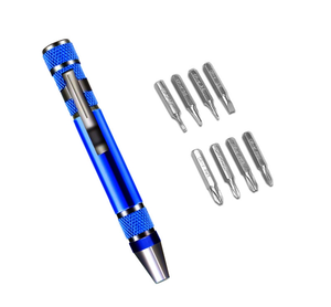 Kit d'outils portables multifonction 8-en-1 en gros : stylo tournevis de poche pour réparation de téléphones portables avec embouts - Product Image 5