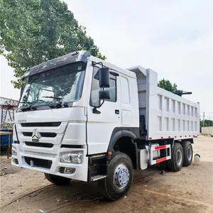 SINO truk 10 12 roda RHD 50ton tangan kedua 6x4 8x4 digunakan HOWO Tipper Dump TRUCK