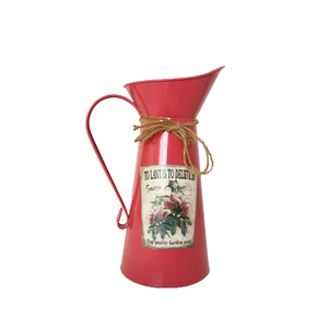 Vase à Fleurs Violet Vintage avec Autocollant Pichet Cruche Maison Jardin Galvanisé Pots <span class=keywords><strong>de</strong></span> Fleurs en Métal - Product Image 4