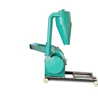 Broyeur à marteaux électrique SURRI pour bois avec cyclone, déchiqueteuse de coques de noix de coco, capacité 2T/H, 380V triphasé
