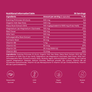 OEMホルモンバランスカプセルビタミンB6 B12イブニングプリムローズオイル閉経期障害補足カプセル-排他的女性 - Product Image 4