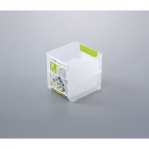 Caja de almacenamiento de plástico transparente S para un conveniente tamizado y separación - Product Image 1