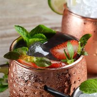 Taza Moderna Clásica para Cóctel Moscow Mule, Diseño Personalizado, Acero Inoxidable Hecho a Mano, Multifuncional, Capacidad de 500-1000 ml, para Fiestas