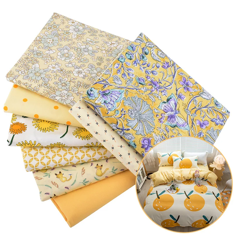 High Quality 100% Polyester Woven Brushed Customized Printed Bedding Material Fabric for Home Textile