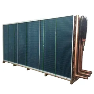 Shanghai Venttk Refrigeration Finned Condenser Coil Copper Tube Aluminum Fin Type Heat Exchanger