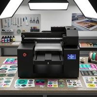 Imprimante UV à jet d'encre rotative MT COLOR A4 30*40cm XP600, nouvelle imprimante UV à plat automatique, encre UV, garantie 1 an, pour coques de téléphone, cartes, bouteilles