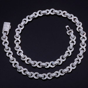 Collar de Cadena <span class=keywords><strong>Cubana</strong></span> Hip Hop al por Mayor con Cierre, Joyería de Moda Sencilla para Hombres y Mujeres - Product Image 3