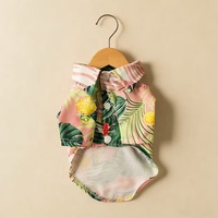 Chemise pour chien tropicale personnalisée OEM ODM, vente en gros, vêtements pour animaux de compagnie imprimés style hawaïen, sublimation, tenue d'été pour chiot, marque privée