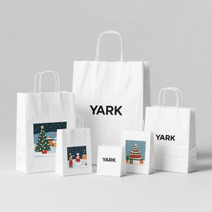 Bolsa de Compras Reutilizable de Lujo con Asas de Listón, Bolsa de Regalo Reforzada de Papel para Boutique - Product Image 3