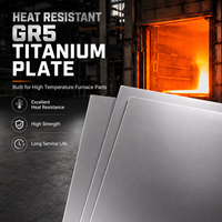 Plaque en titane GR5 Ti-6Al-4V ASTM B265, résistante à la chaleur, haute résistance, pour applications industrielles, aérospatiales, OEM