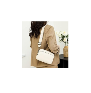 Sac bandoulière classique vintage en cuir véritable fonctionnel pour femmes avec chaînes, élégant, léger, durable et confortable - Product Image 4