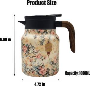 <span class=keywords><strong>Théière</strong></span> thermos sous vide écologique à double paroi en acier inoxydable 304 avec <span class=keywords><strong>infuseur</strong></span> - Product Image 4