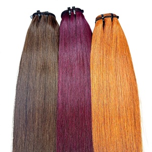 Extensiones de Cabello Virgen Vietnamita 100% de Lujo, Trama Súper Doble, Liso Natural, Todos los Colores, Ksix Hair Co.Ltd 100g - Product Image 1