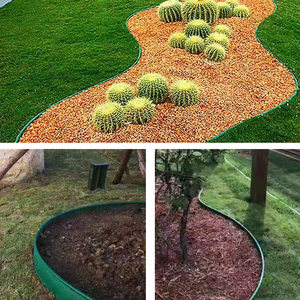 High Toughness Eco-Friendly Flexible Garden Edging Border 180 Degree Bendable PE Grass and <b>Stone</b> Divider Waterproof Anti-UV - Product Image 5