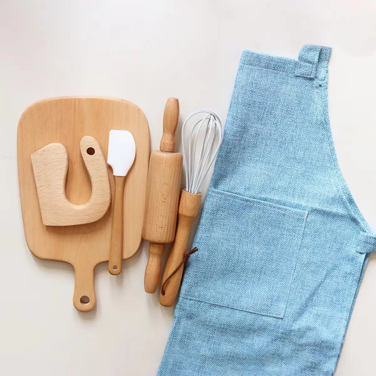 PUSELIFE 7 pezzi mini set da cucina giocattoli set da cucina reale per bambini coltello set da forno per bambini