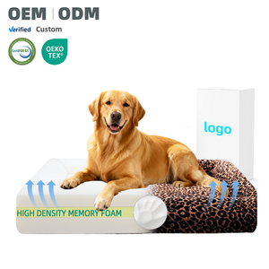 OEM ODM Maßgeschneiderte Orthopädische Runde Hundebetten und Katzenbetten aus Memory-Schaum, Schmutzabweisende Haustierbetten mit Wasserdichtem, Abnehmbarem Bezug - Product Image 1