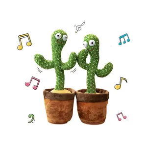 Jouets en peluche chantants pour enfants, cadeaux pour enfants, jouets en peluche de Cactus de danse drôle pour enfants, jouet de Cactus parlant, Offre Spéciale