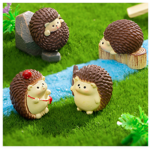 Regali e Decorazioni Artigianali, <span class=keywords><strong>Giardino</strong></span> in Miniatura, Animali 3D in Resina a Forma di <span class=keywords><strong>Riccio</strong></span>, Sacchetto Sorpresa, Giocattolo per Bambini con Playdough e Slime - Product Image 6