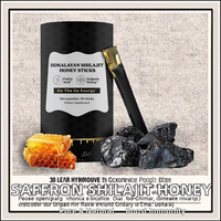 Résine de Shilajit et Sirop de Miel : Soutien Immunitaire, Énergie, Endurance, Vitamines, Minéraux, Suppléments à Base de Plantes pour Adultes – 30 Sachets