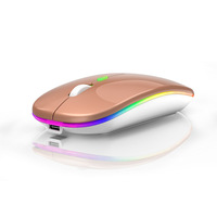X509 Mouse nirkabel Led harga produsen Mouse nirkabel isi ulang ergonomis senyap untuk Laptop/pc