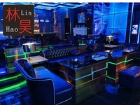 Moderner cooler schwarzer Edelstahl-Marmorplatte LED quadratischer Couch tisch für Wohnzimmer-Bar oder Nachtclub