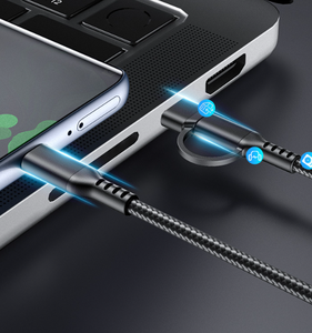 Cable de Carga Rápida 3 en 1 USB-C a USB-C, Cable de Carga de Nailon Trenzado para Teléfono Móvil - Product Image 3