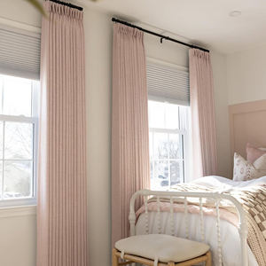Luxury Pink Linen Touch <b>Curtains</b> for Living Room Blackout with Natural Elegant Touch - Product Image 6