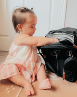 Sac à couches sac à dos multifonction étanche voyage essentiel bébé sac avec matelas à langer, sangles de poussette et étui à sucette unisexe