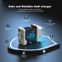 Chargeur rapide Type-C PD3.1 30W avec câble rétractable pour iPhone 18, adaptateur de chargeur mobile portable USB-A QC 18w Gan 30w