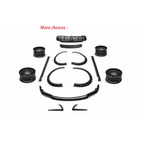 Kit carrosserie en fibre de carbone Geemoxi pour Tesla Model X 2016-2019, style RZ, amélioration des performances, lèvre avant, jupes latérales, diffuseur 100%