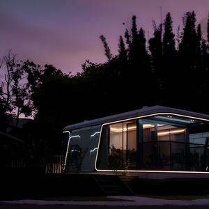 Nouveau Produit Capsule Préfabriquée Nouvelle <span class=keywords><strong>Maison</strong></span> Intelligente <span class=keywords><strong>Ecologique</strong></span> 20 Pieds Portable La Chine Fabrique un Conteneur Premium Capsule Spatiale Moderne - Product Image 5