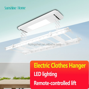 Sunshine Home Smart <b>Ceiling</b> Clothes Dryer Rack 100cm Telescopic Electric Drying Indoor Storage Foldable Metal Pole - Product Image 5