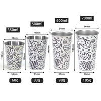 Vaso de Acero Inoxidable Personalizado con Cambio de Color, para Cerveza, Bebidas Frías, Estilo Premium, para Campamento y Fiestas, Libre de BPA