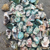Nouveauté Cristaux de Guérison Pierres Brutes Naturel Vert Fleur de Cerisier Agate Pierre Brute à Vendre