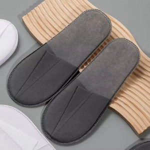 Pantuflas Desechables Blancas Personalizadas Antideslizantes para Invitados, para Bodas, Fiestas, Piscinas Familiares, Artículos de Aseo para Habitaciones de Hotel - Product Image 1