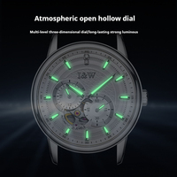 Montre mécanique de luxe pour homme IW, marque haut de gamme, entièrement automatique, acier inoxydable, mouvement Miyota, verre saphir, 50 bars d'étanchéité