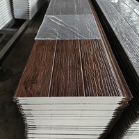 内外墙建筑用可靠防火防水保温聚氨酯木纹墙板