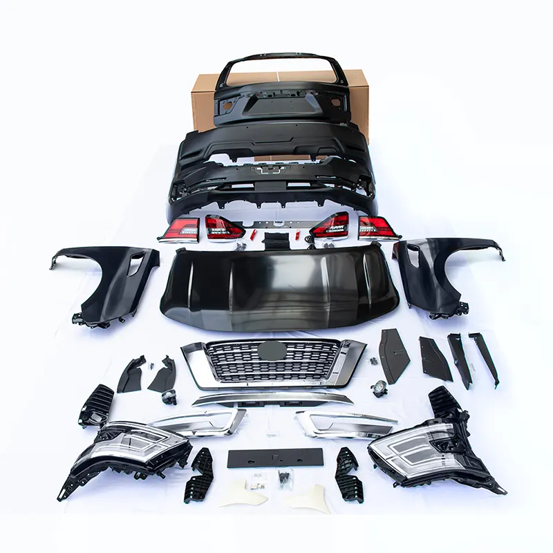 Kit carrozzeria con lampada frontale aggiornamento kit lifting 2020 per Nissan Patrol Y62 2020 Body kit vecchio cambio a nuovo