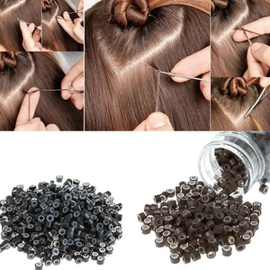 Xuchang Harmony Hair – Outils d'extension de cheveux ITIP avec <span class=keywords><strong>micro</strong></span>-perles de <span class=keywords><strong>4</strong></span> mm, <span class=keywords><strong>4</strong></span>,5 mm, 5 mm, 5,5 mm et <span class=keywords><strong>micro</strong></span>-anneaux en aluminium et silicone - Product Image 6