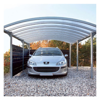Abri de voiture en alliage d'aluminium étanche de conception personnalisée pour stationnement de voitures commerciales et résidentes